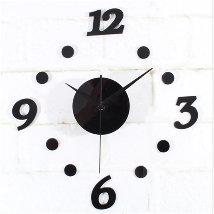 Cheap Wholesale Fashion Creative High grade Acrylic Number DIY Clockin