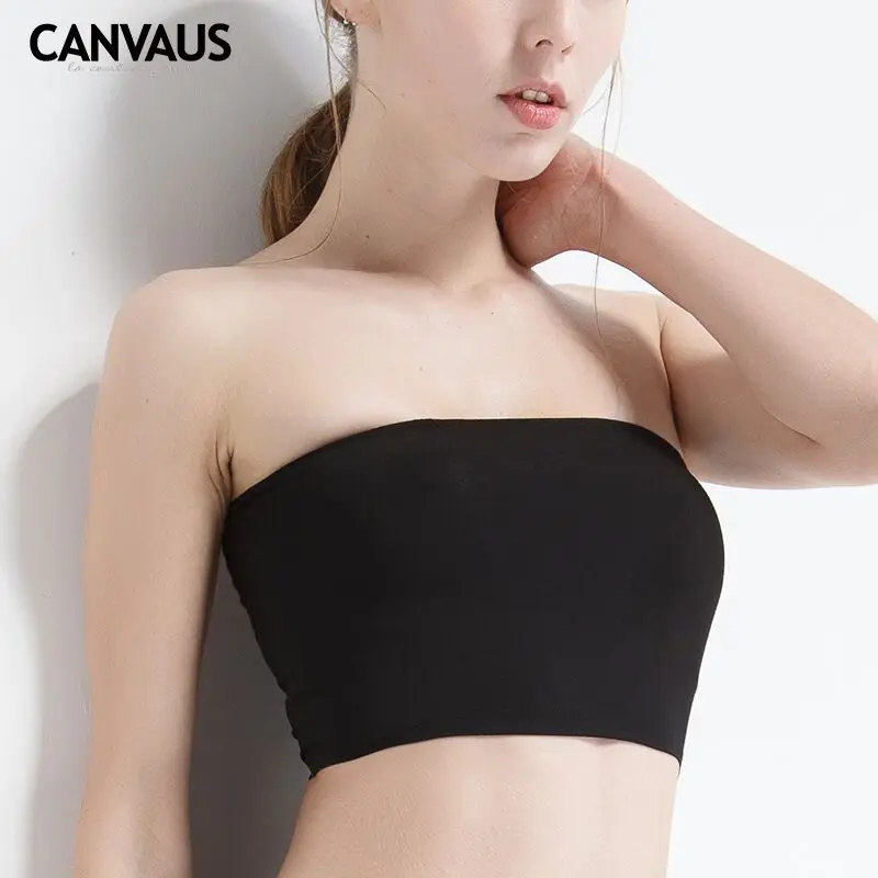 

CANVAUS women Tube Tops, basic solids girl intimates, modal, soft touch short and long tube new tops tube tops two style,YM0046