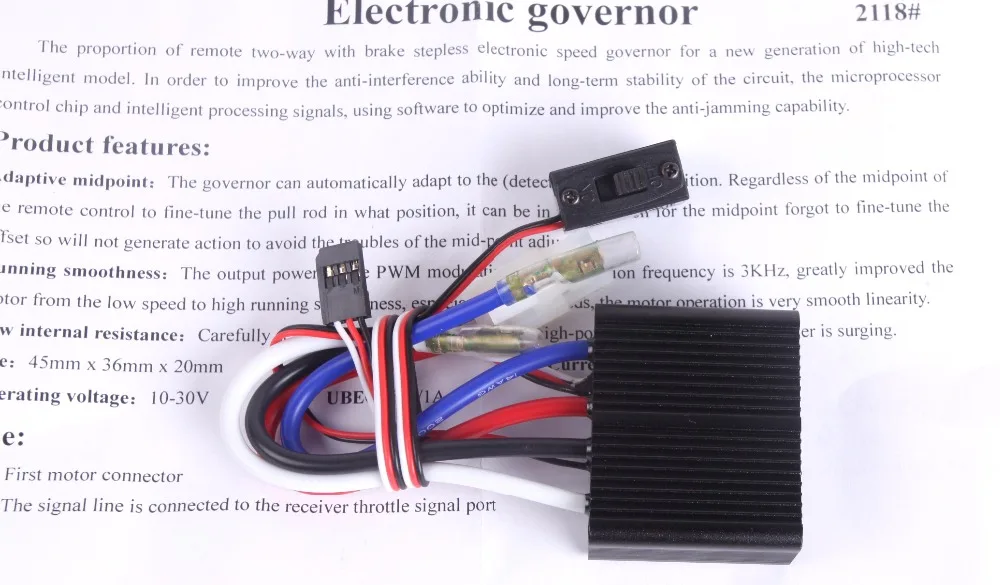 High Voltage HV Speed Controller brushed waterproof ESC 24V W/reverse