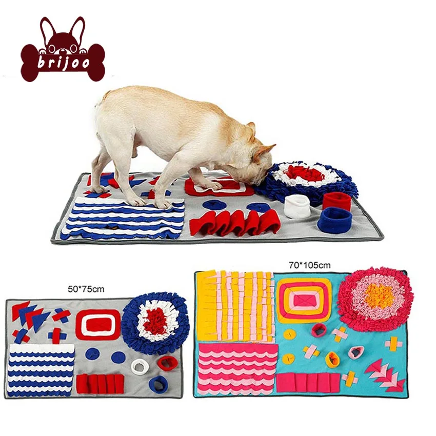 Pet Mat Interactive Dog Snuffle Mat Slow Feeding Dog Cat Food Mats Nosework Pet Activity Training Blanket