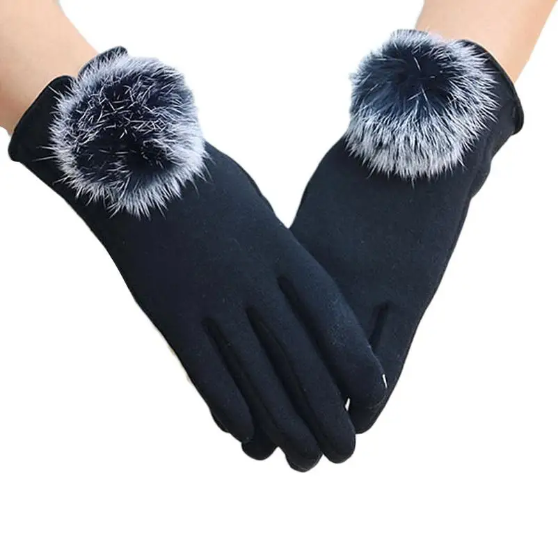 Gray MUQGEW Новое поступление высокое качество, сохраняющие тепло, Guantes, женские зимние супер теплые перчатки, fancining кашемировые перчатки, варежки - Цвет: Gray