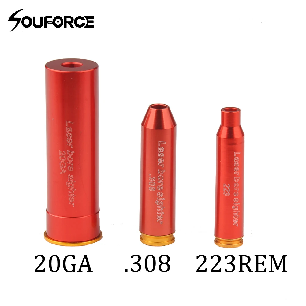 

Tactical CAL.223/20GA/.308 Red Dot Bore Sight BoreSighter Caliber Cartridge Laser Pointer Sight Collimator Hunting
