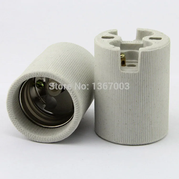 

1PCS E40 Ceramic Lamp holder, Pottery and Porcelain lamp base Free shpping