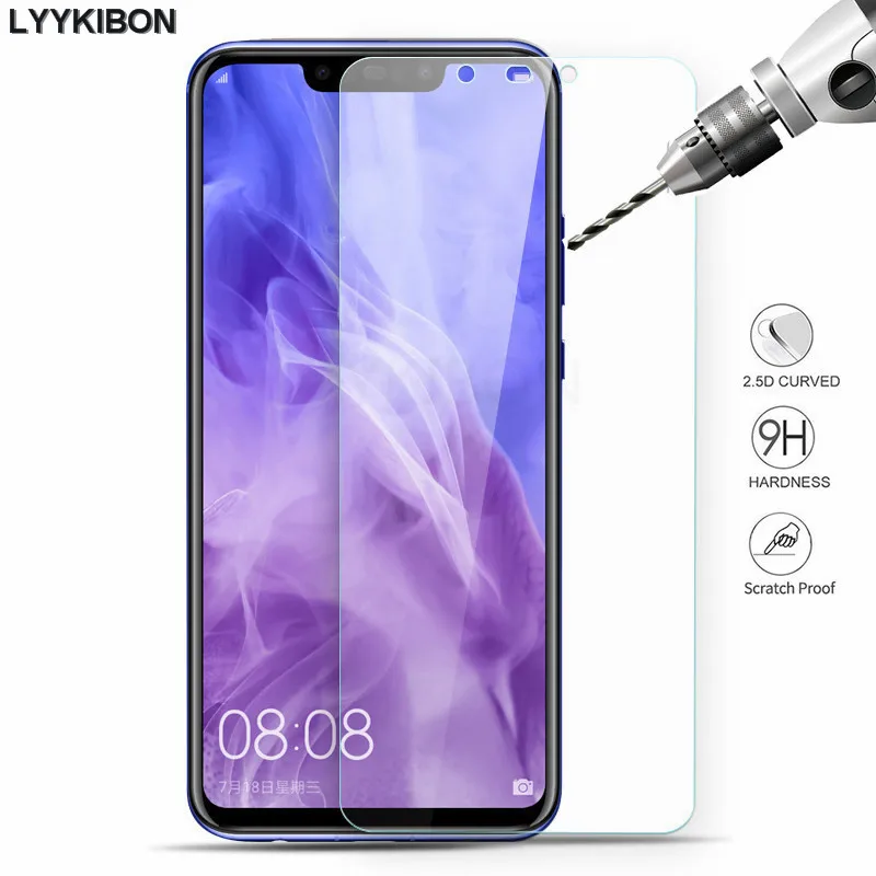 

2.5D 9H Screen Protector Tempered Glass On For Huawei Mate 20 p20 Lite Pro Nova 3 3i P smart Plus Honor 8C 8X Max Flim Glass