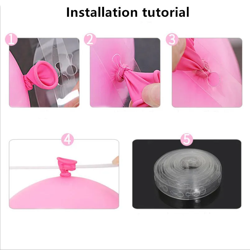 Balloon Chains Baloon Accessories Party Decoration Transparent Link Chain For Balloons (7)