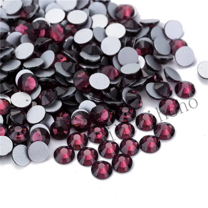 

Non HotFix Nail Art Rhinestones Accessories SS3-SS30 1440pcs Crystal yellow Flat Back Nail Rhinestone 035