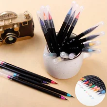 20 шт./компл. акварель фломастеры для рисования ручка набор мягких ручек-кистей для рисования каллиграфии эскизов раскраски для детей в подарок