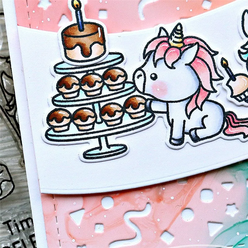 

Eastshape Birthday Party Decor Cute Unicorn Cake Metal Cutting Dies 2019 New Craft Dies Scrapbooking Carbon Die Cut New Dies