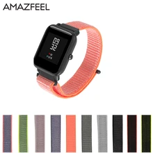 Sport Nylon Loop Watch Band for Xiaomi Huami Amazfit bip BIT Youth Smart Watch Amazfit Bracelet Straps Watch Accessories