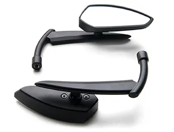 

Custom Rear View Mirrors Black Pair w/Adapters For Victory Hammer 8-Ball