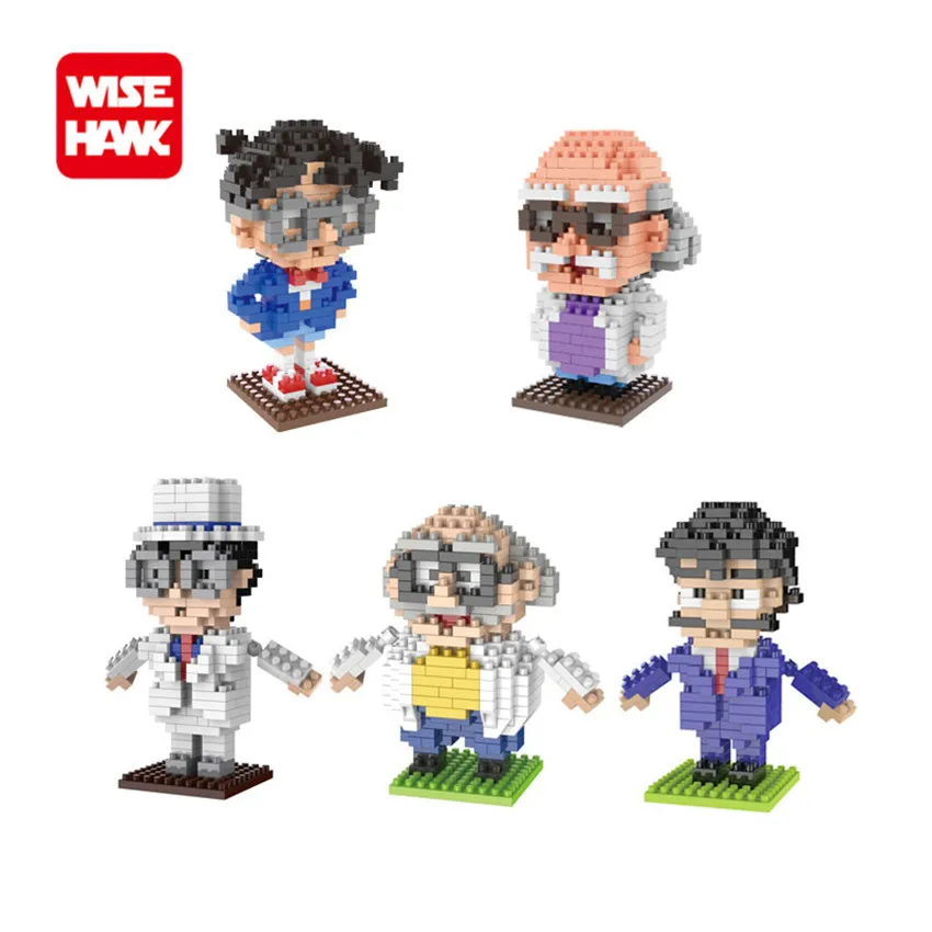 

WiseHawk New Arrival Conan Agasa Hiroshi Diamond Building Bricks 3D Anime Cartoon Plastic Intellect Blocks Toys Children Gifts