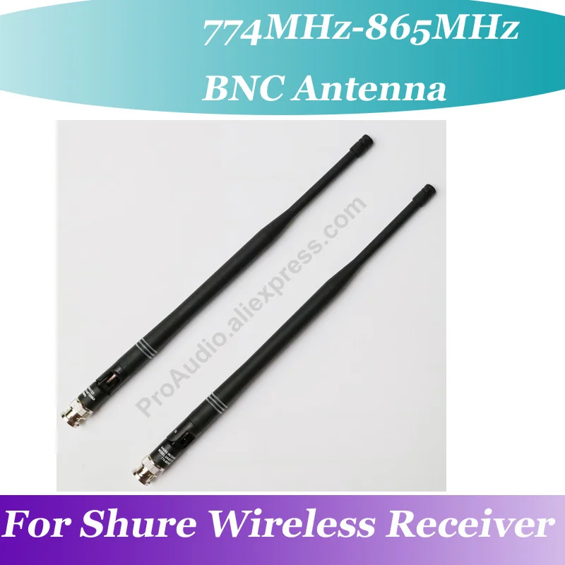 

2Pair (4pcs) OEM 10.1" Antenna BNC Connectors for SHURE UHF Wireless Receiver 774-865MHz