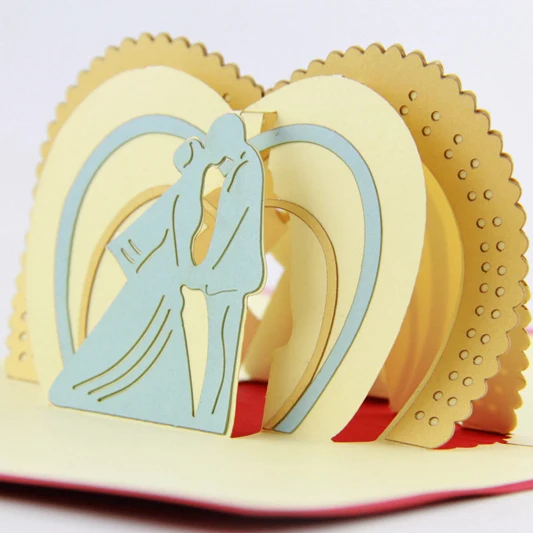  10pcs pop up card /2015 hot-selling wedding invitation passport - 32238129209