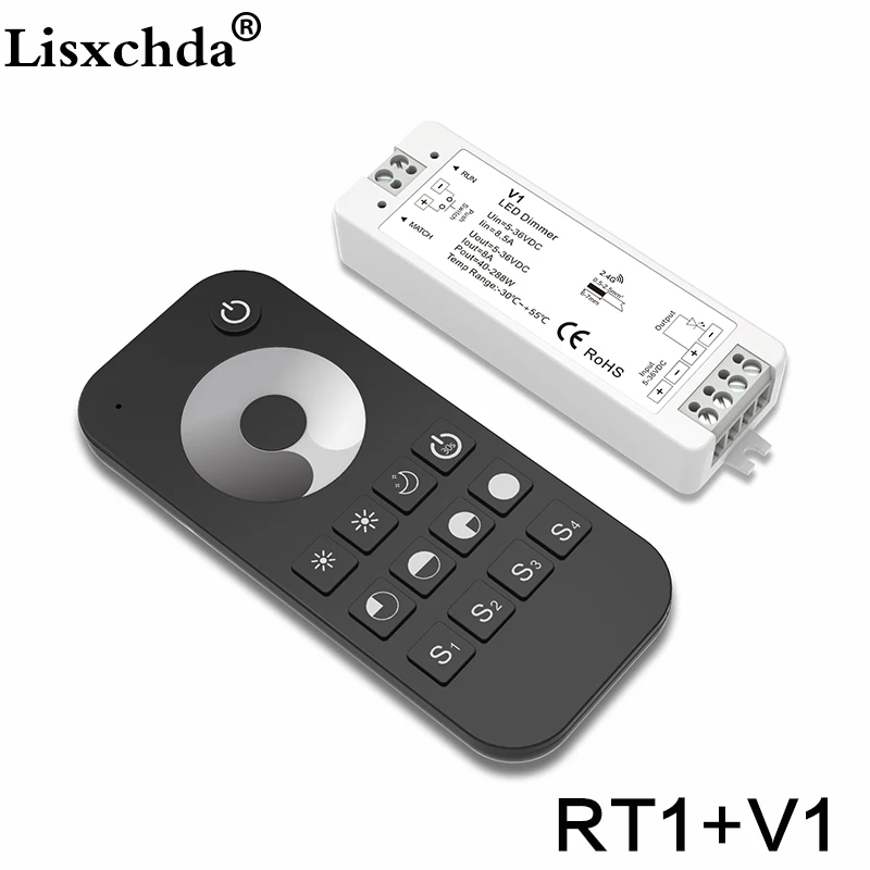 DC5V 36V Беспроводной 2.4 г rf сенсорный LED диммер контроллер для 5050 3528 одноцветные