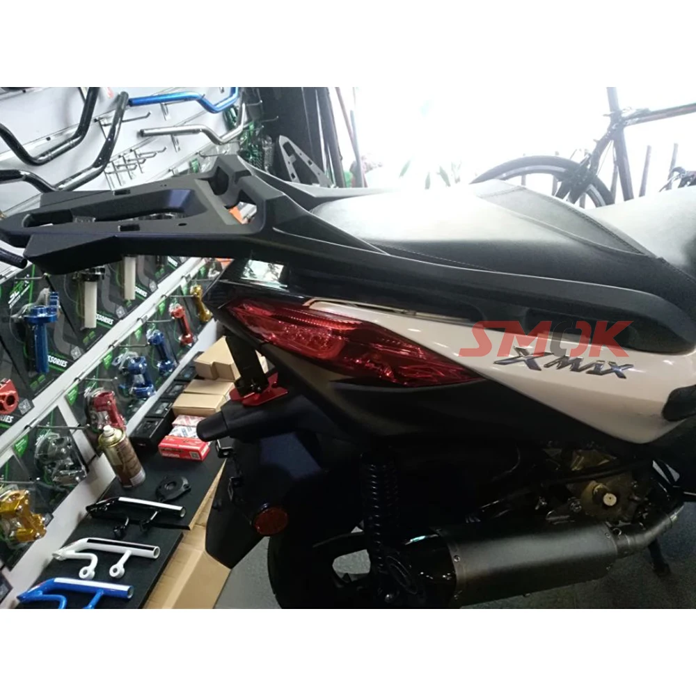 SMOK Мотоцикл с ЧПУ Алюминиевый сплав задняя багажная стойка грузовой держатель полка кронштейн для Yamaha Xmax X-max X max 300 Xmax300