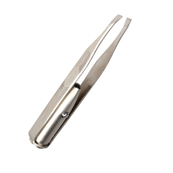 Harga Alat Make Up LED Light Eyelash Alis Hair Removal Penjepit Stainless Steel YF2017