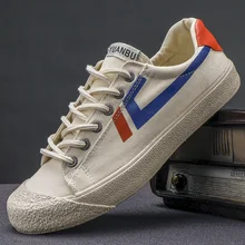 Новая мужская парусиновая обувь, модная Стильная мужская Вулканизированная обувь, весна-осень, мужские износостойкие кроссовки, 39-44