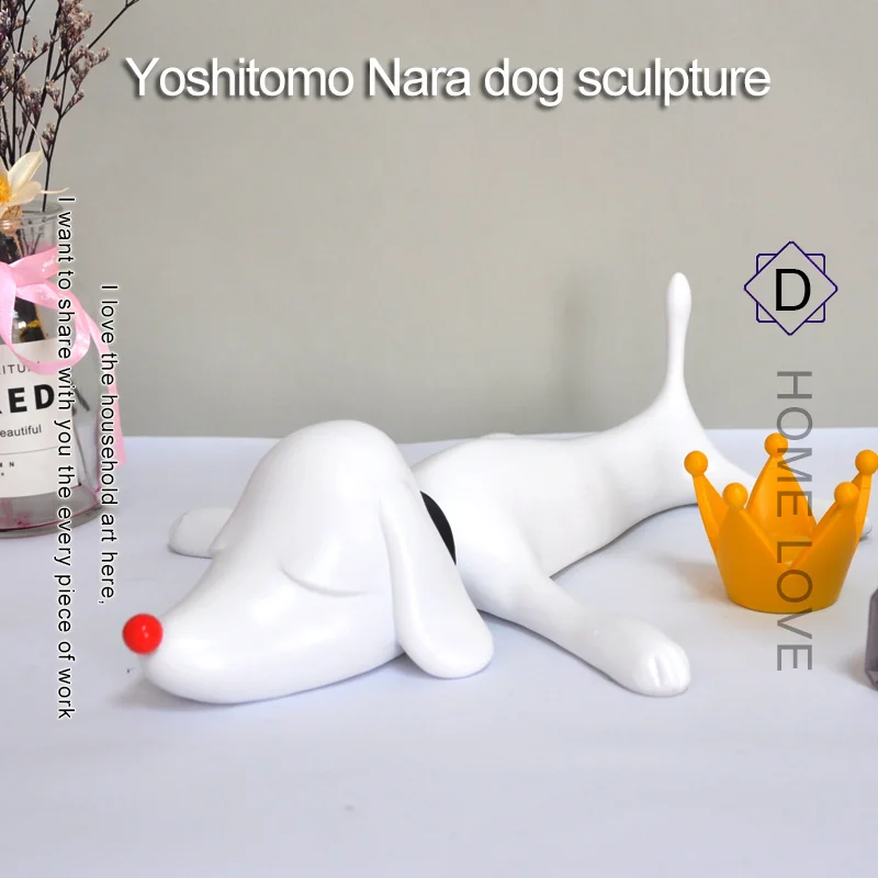 Yoshitomo Нара мечта собака стол из полиэстера кусок украшения дома аксессуары домашний Декор животное сульптура декор для дома