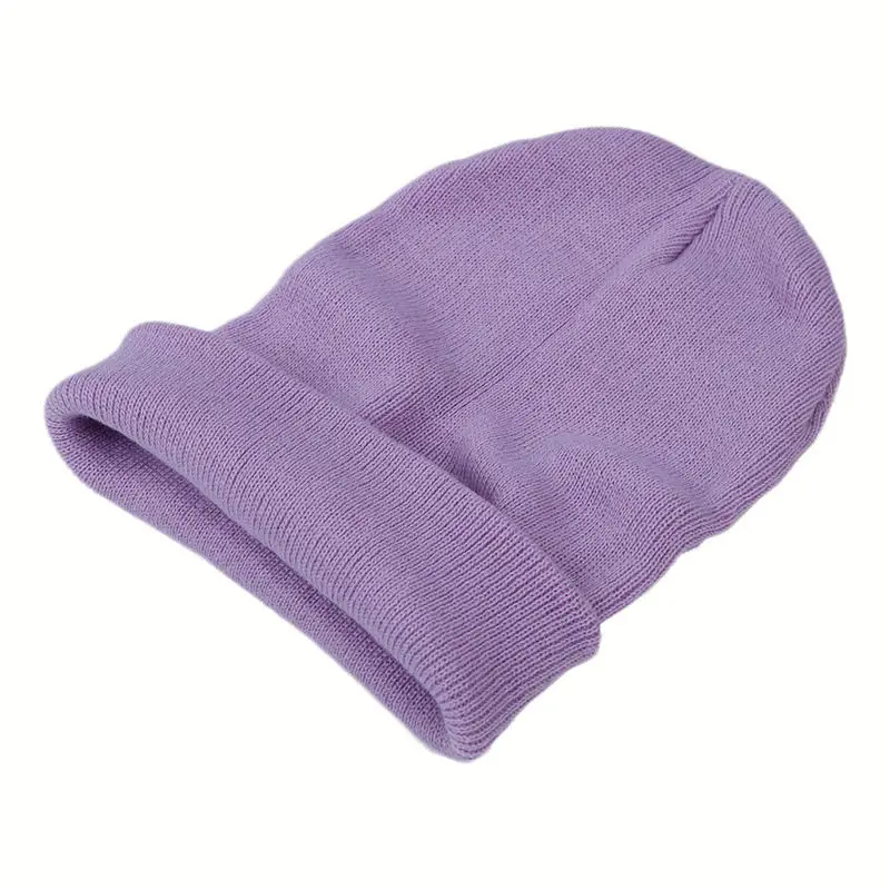 

Winter Beanie Knit Ski Cap Hat Warm (light purple)