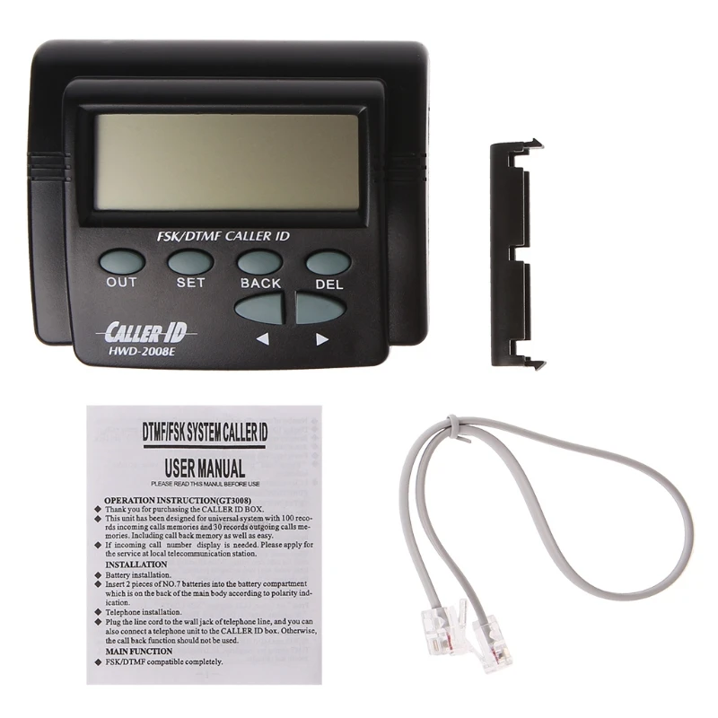 جديد المتصل ID مربع المزدوج إشارة FSK/DTMF مكالمة هاتفية مربع المتصل ID المحمول شاشة هاتف LCD الساخن