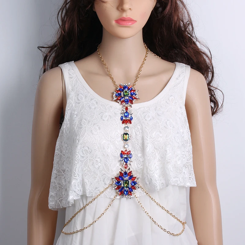 Girlgo Boho модная цепочка массивное ожерелье для тела DIY Подвеска-Шарм ручной работы для женщин макси Лидер продаж Воротник Колье Ожерелье Ювелирные изделия тренд