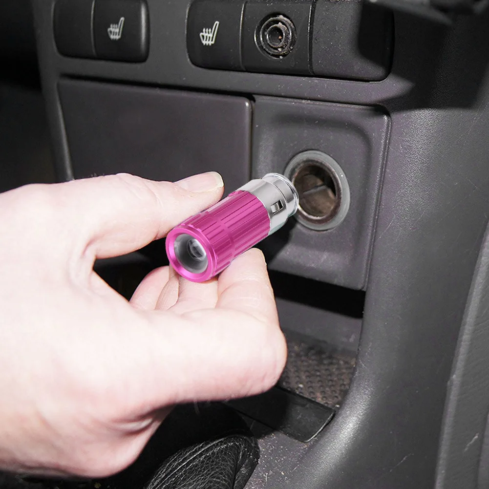 

Portable Mini LED Flashlight Aluminium Alloy Car Charger Torch Light for Camping Cycling Emergency KH889
