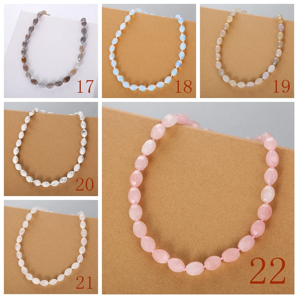 LBLS Ston Beads Necklace Natural Stone Necklaces for Women Necklaces Jewellery Boho Manmade Knotted Ethnic Bohemian Necklace (10)