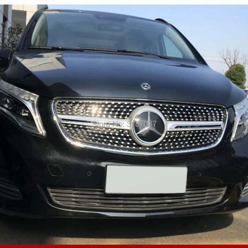 

For Mercedes Benz Vito V260 class MPV W447 Vehicle 2015-2018 Front Center Racing Grill Grille Protector