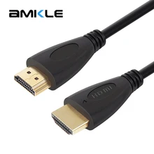 Amkle HDMI Cable HDMI Male to HDMI Male HDMI Gold Plated 1.4 HD 1080P 3D for LCD DVD HDTV XBOX PS3 Projector Computer Cables