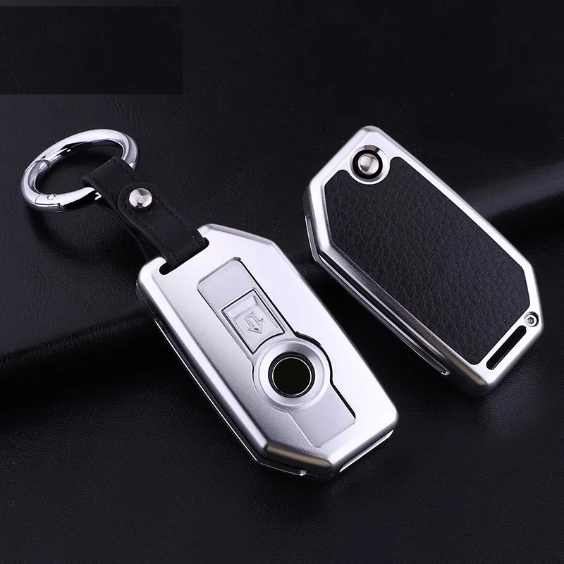 

Aluminum alloy One-click Start Remote Control Package Keyless Start Key Case Holder For BMW K1600 R1200GS R1200R R1200RT LC