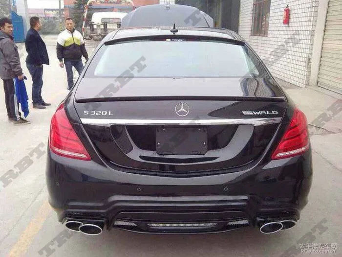 14-UP Merdedes Benz S Calss W222 Wald Carbon Roof Spoiler (2)