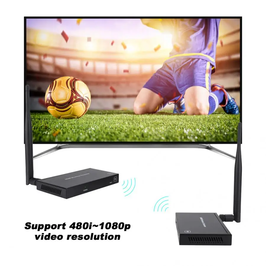 Беспроводной HDMI type-A передатчик и приемник Удлинитель 1920*1200 60Hz US 100-240V Горячий