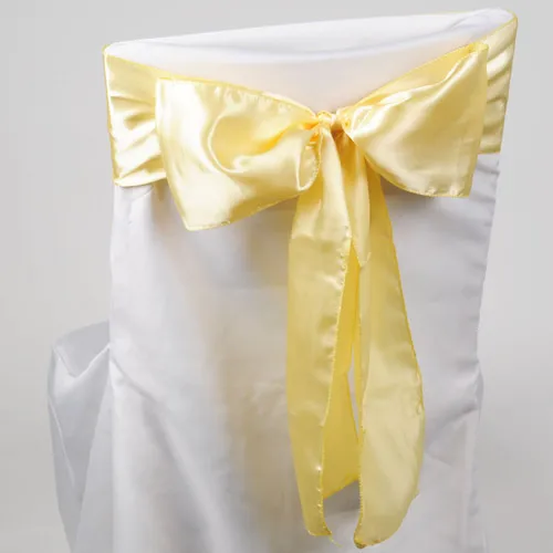 yellow satin sash