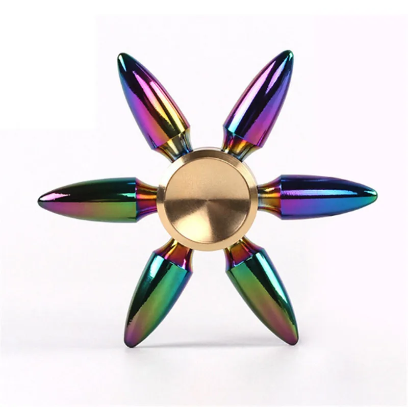 Spiners Rainbow Spinner Fidget Brinquedos Bala de Ouro Dedo da mão Mão De Metal Ouro Handspinner Figet girador Girador Superior Brinquedos para As Crianças