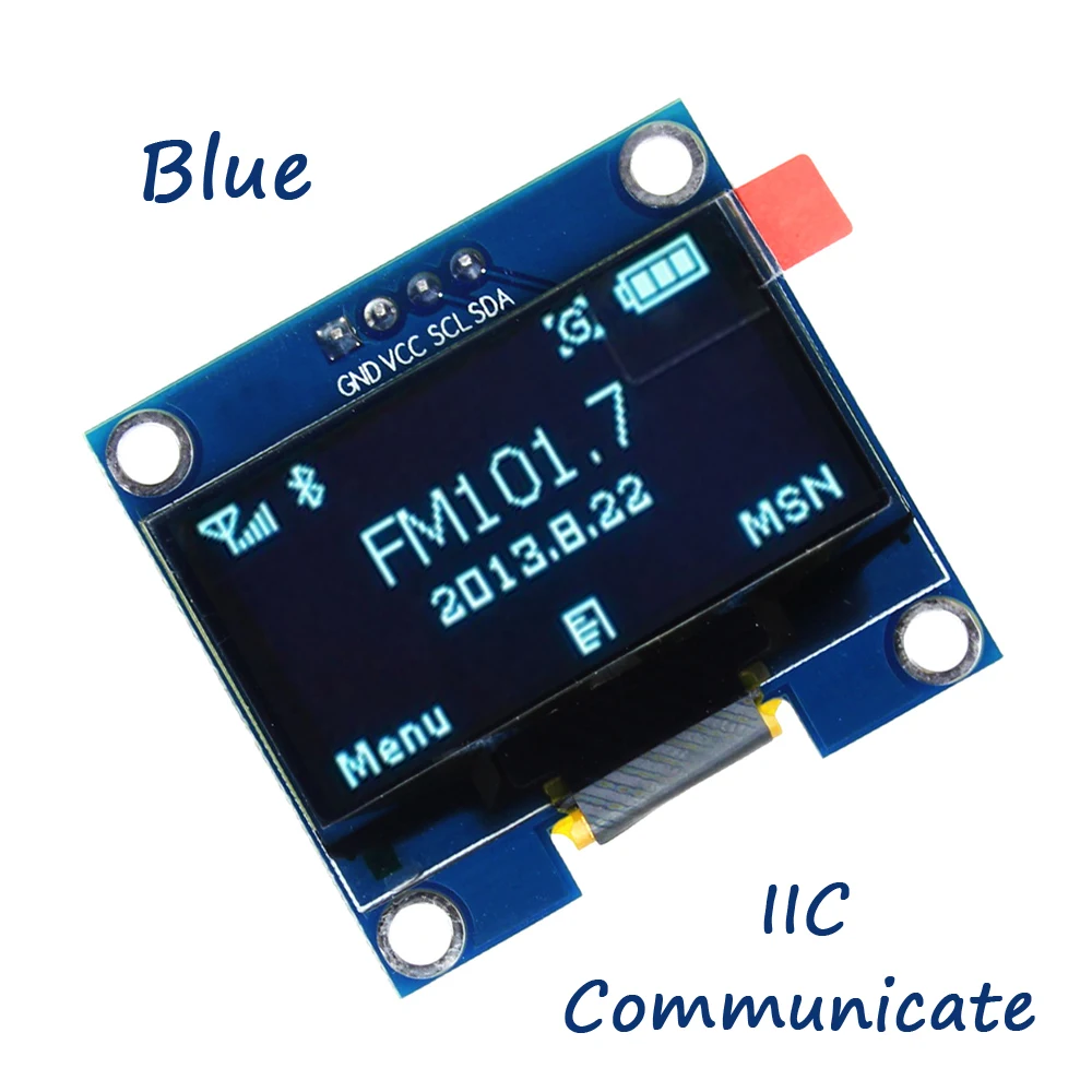 1,3 "O светодиодный Дисплей Модуль синий цвет 128X64 1,3 дюйма O светодиодный ЖК-дисплей светодиодный Дисплей модуль 1,3" IIC I2C общаться