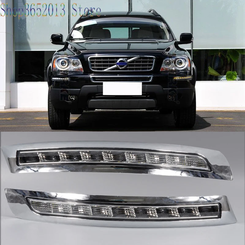 Дневные ходовые огни для Volvo XC90 2007 2013 светодиодный противотумансветильник фары