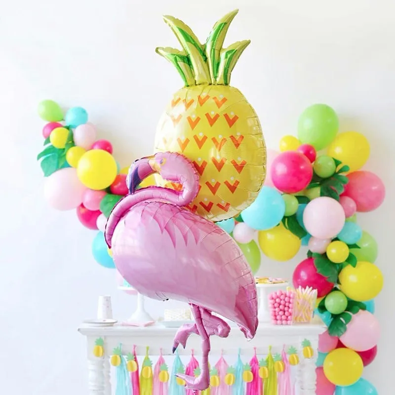 Большой Фламинго воздушные шары фольгированный детский душ надувной баллон гелия с днем рождения свадьбы летней вечеринки украшения