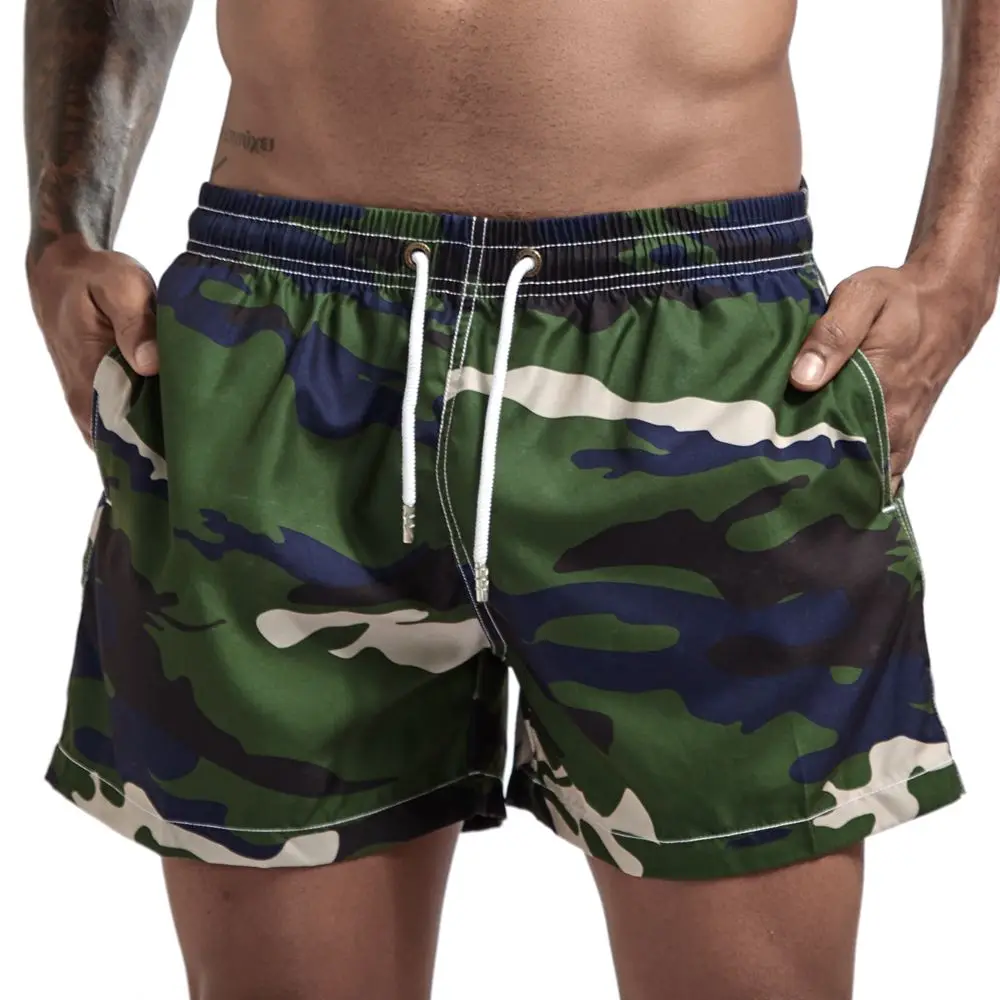 

Camouflage Mens Board Shorts Surf Swimwear Beach Short Man Swim Shorts Summer Male Athletic Running Gym Shorts Man Size
