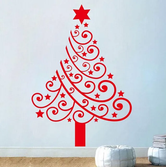 Christmas Tree Vinyl Wall Decal Photo Album - Best Christmas Tree Decoration Ideas