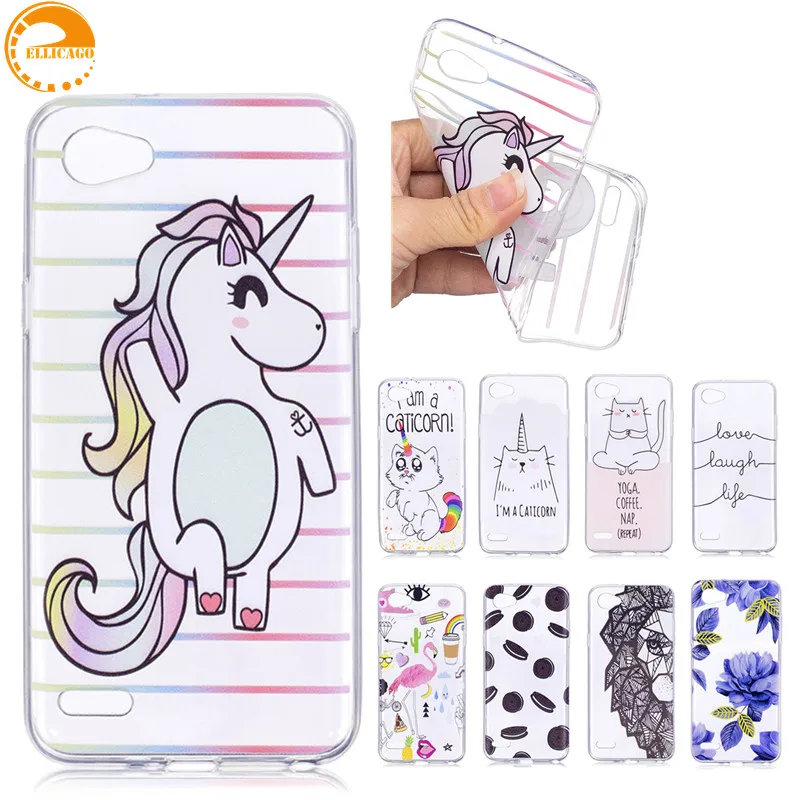 

Ellicago Soft TPU Cases For LG Q6 Case Q6A Unicorns Phone Case For LG Q6 Alpha Case M700 sfor LG Q6 Plus X600 X600K X600L Cover