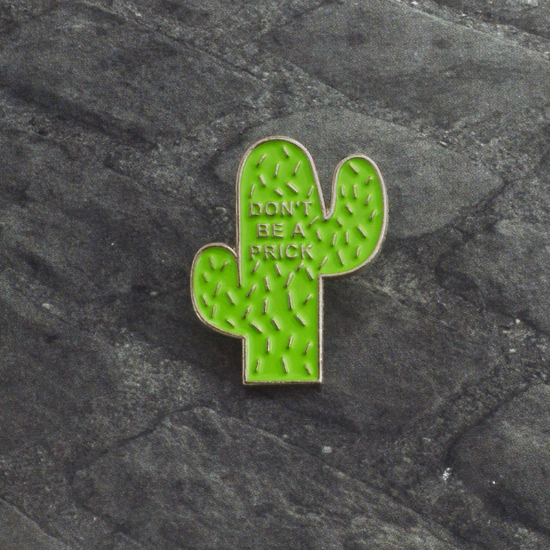 Verde-Cactus-Spille-Dello-Smalto-Spille-Distintivo-Del-Fumetto-Divertente-Piante-Spilla-per-le-Donne-Degli