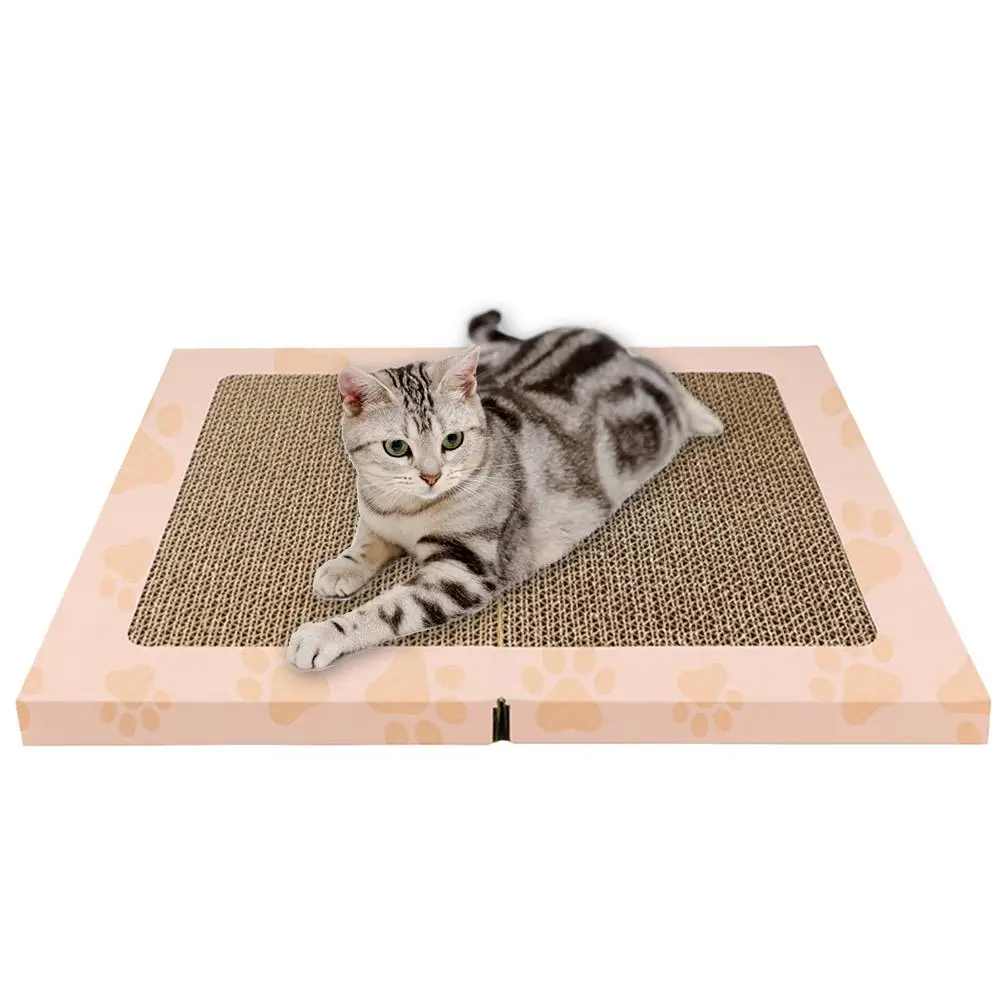 

Cat Funny Cat Scratch Board Foldable Book Shape Type Double-sided Cats Grinding Nail Scraper Food Mat Mattress