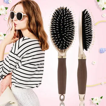 

Hair Brush Professional Hairdressing Supplies hairbrush Combo Brushes for hair combos Boar Bristle Brush hair Tools