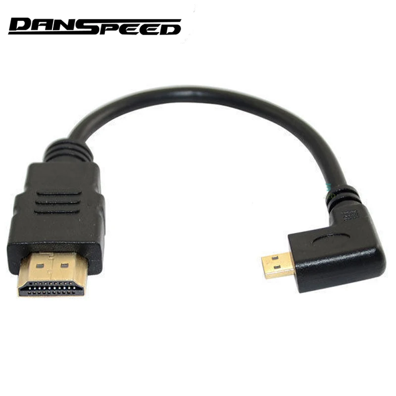 Danspeedmale на обоих концах для подключения внешних устройств к M/M HDMI к Micro ТВ кабель для 3D 1080 P HD ТВ Камера видеокамера V1.4 Длина 60 см