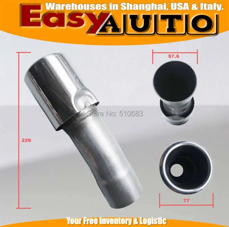 31122764 STAINLESS STEEL CAR EXHAUST PIPE TAIL PIPES END PIPEpipe end