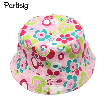 

Partisig Brand Baby Summer Hat Girls Flower Sun Cap Children Leisure Canvas Fisherman Hat
