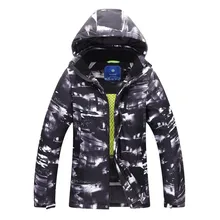 Импортный мужской утепленный лыжный костюм ветрозащитная всплеск ткань теплая дышащая одинарная и двойная доска