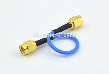 

2 Pieces SMA Extension Jumper Cord SMA Plug to SMA Male Coaxial Connector Adapter Blue RG316 Pigtail Cable