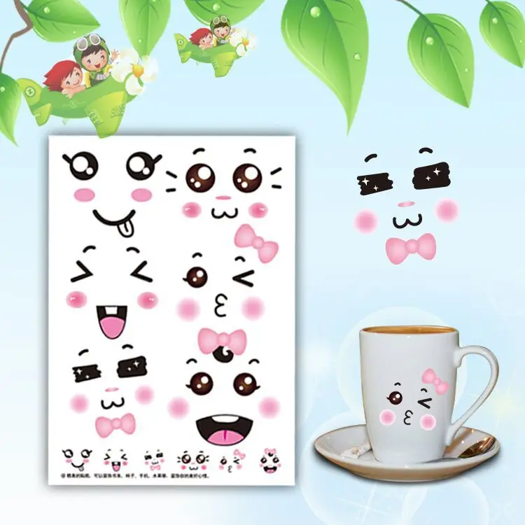 40piece/lot New funny cute cartoon express stickers/ printing cups grapefruit stickers/decorative stationery paper stickers