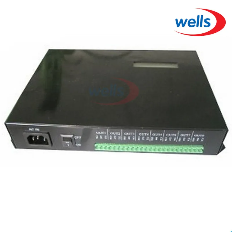 

T-200K online Led Pixel DMX Controller Program by PC For WS2812 WS2811 1809 6803 WS2801 Pixels Strip 8ports*512pixels,4096pixels